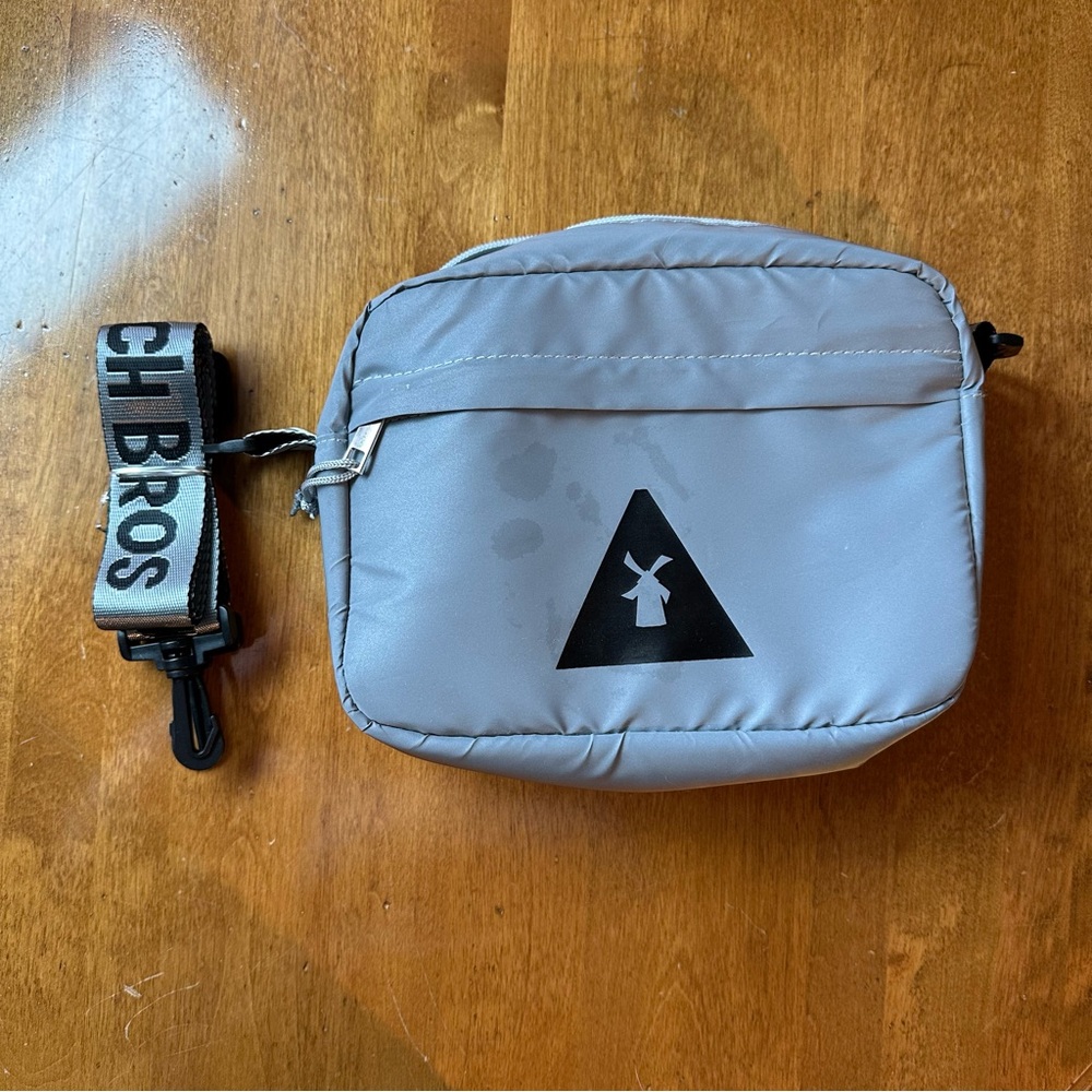 Reflective Gray Dutch Bros Crossbody Bag